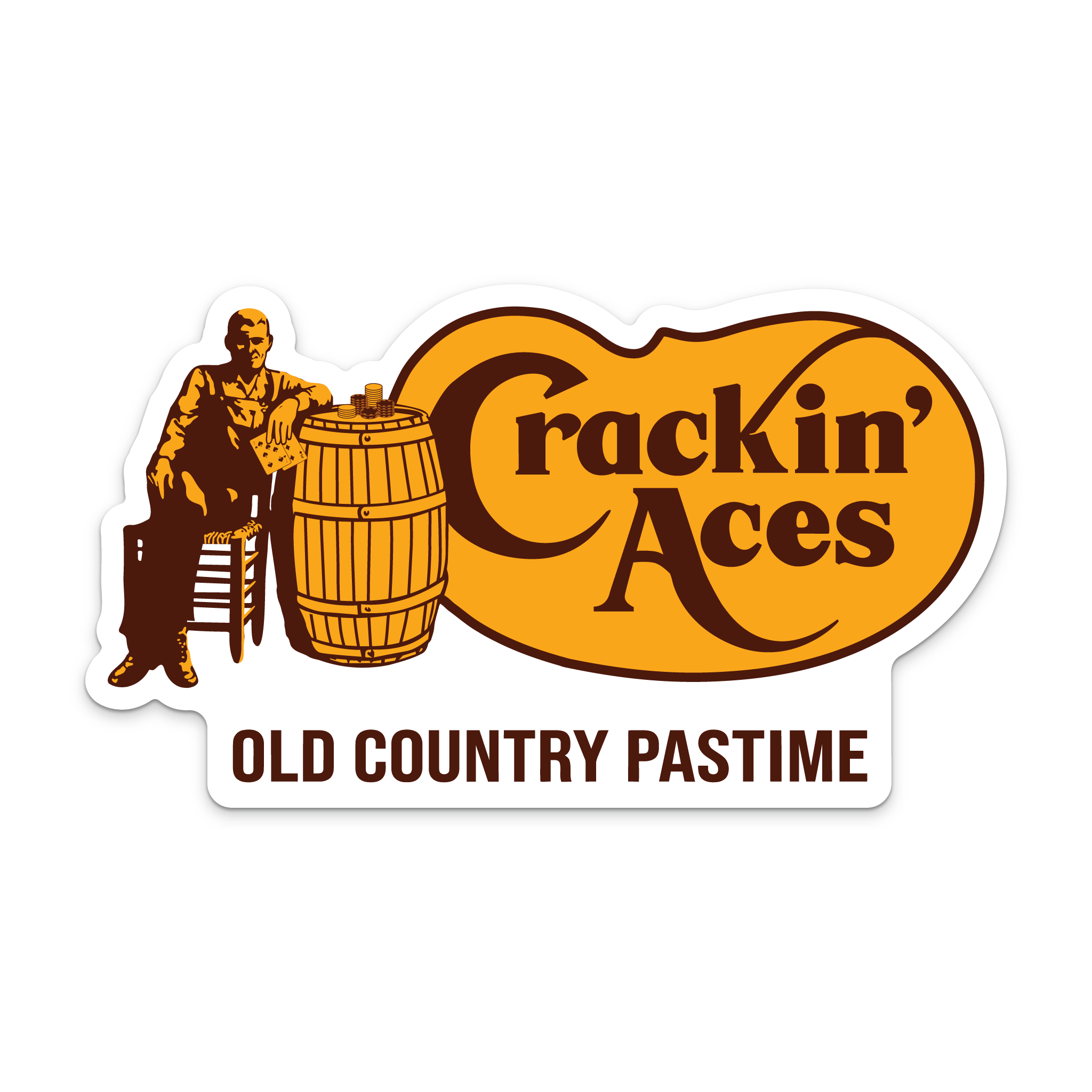 Crackin' Aces Sticker