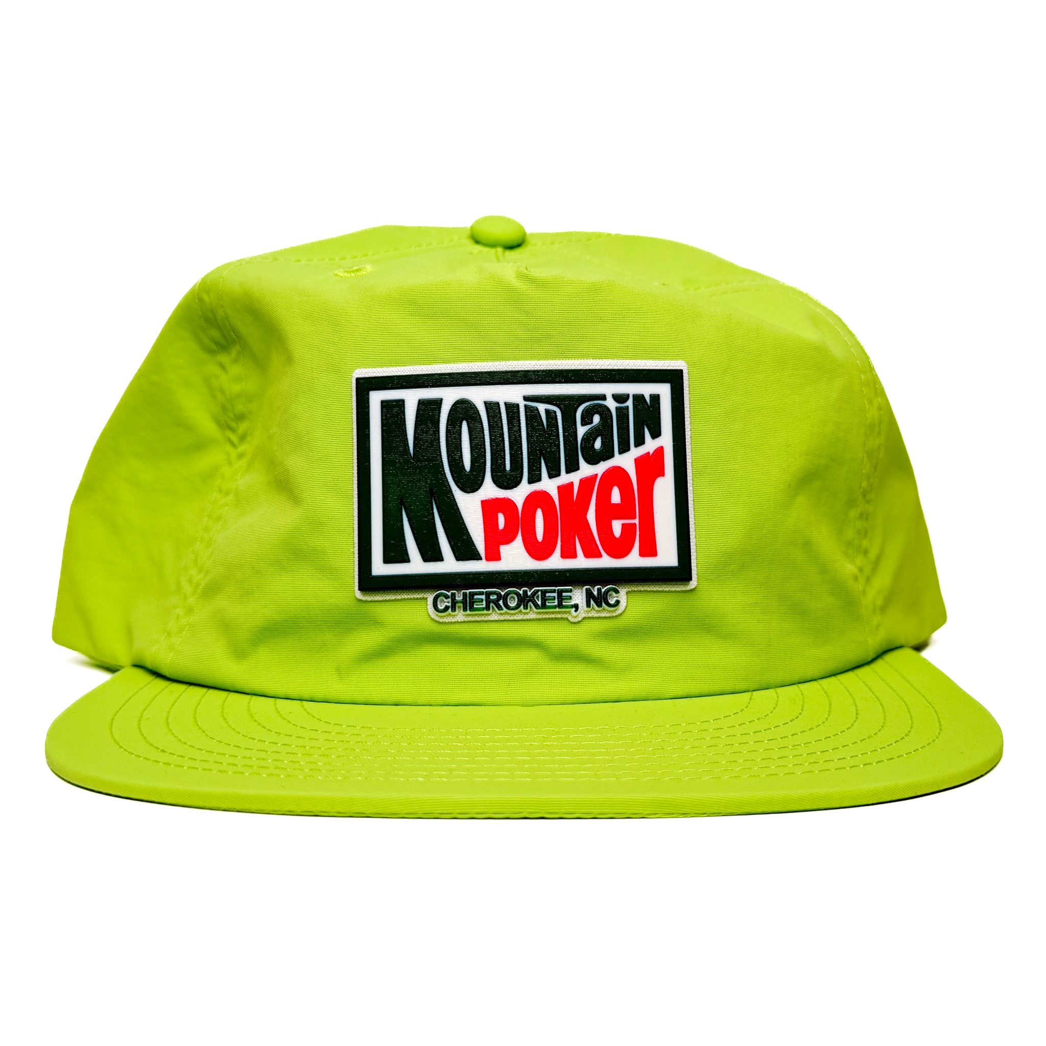 Mountain Poker Lime Green Hat